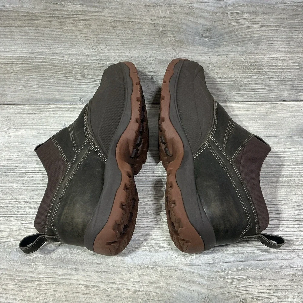 LL Bean TEK 2.5 Storm Chaser 507173 Low Slip on Dark Brown Leather Duck Boot 13M